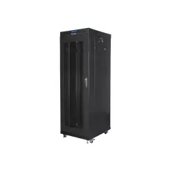 LANBERG free standing rack 19inch cabinet 37U 600x800 mesh door LCD flat pack black